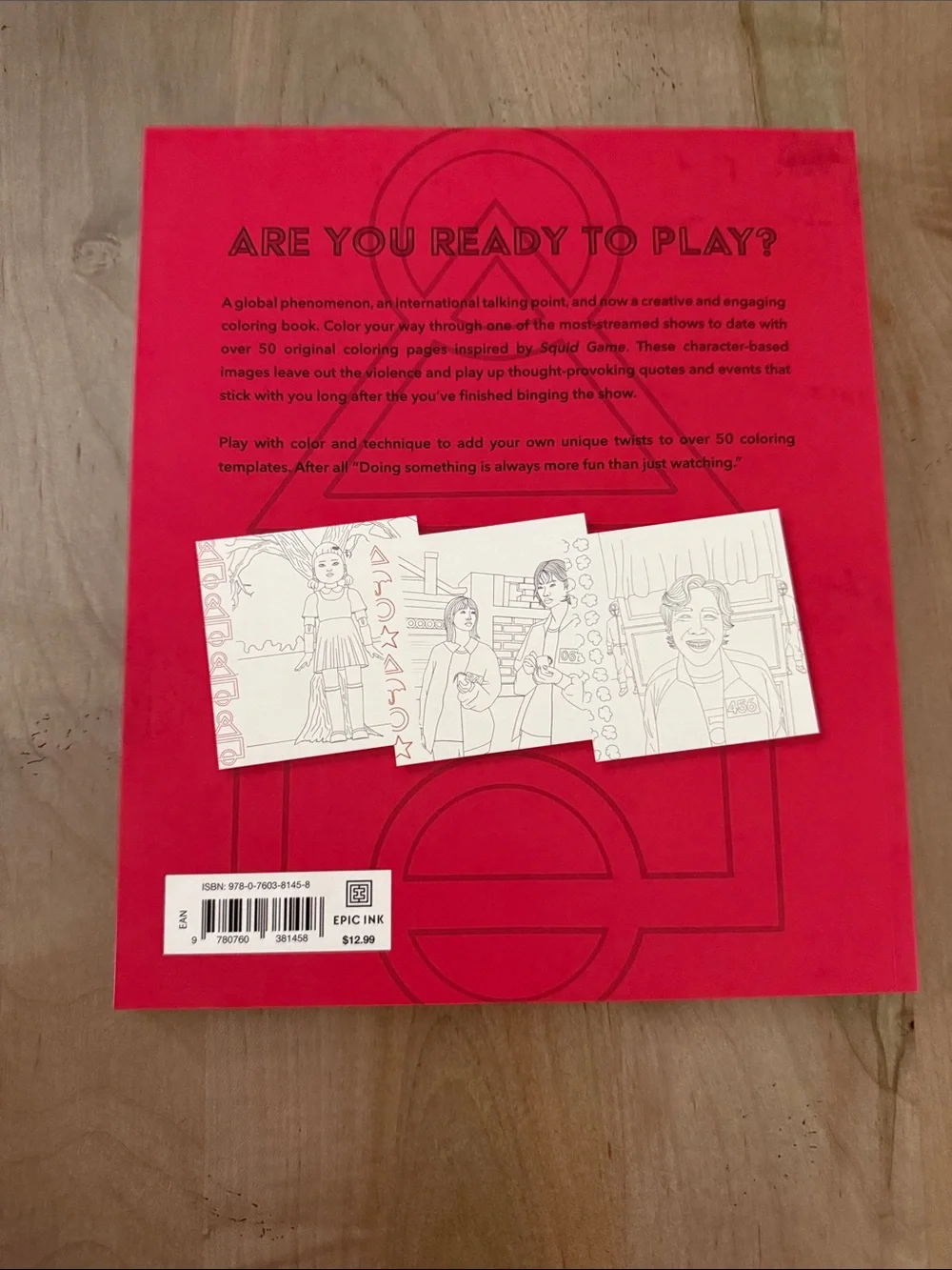 The Unofficial Squid Game Coloring Book - Red & Green